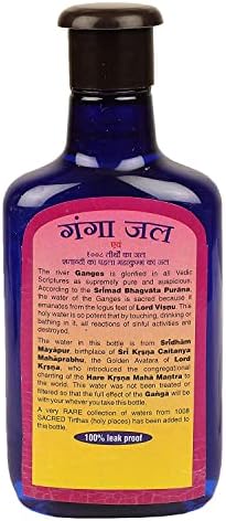 Aashita Creations Чист Свети Гангаджал 1008 Тиртх вода на Ганг в една бутилка (Циан, 375 мл)