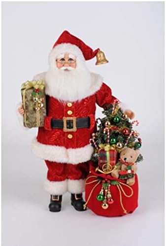 Карън Дидион С Подсветка Носи Подаръци Фигурка На Дядо Коледа 19 Инча Многоцветен