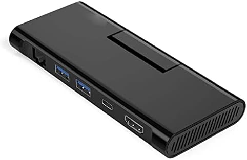 CUJUX USB-C HUB Type C ХЪБ за свързване към USB 3.0 Type C е съвместим с HDMI, RJ-45, RJ-45 4K Видео USB 3.1