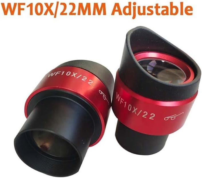 Комплект аксесоари за микроскоп за възрастни е 30 мм WF10X 22 мм с Червено Покритие, Регулируем Широкоъгълен Стереоскопичен