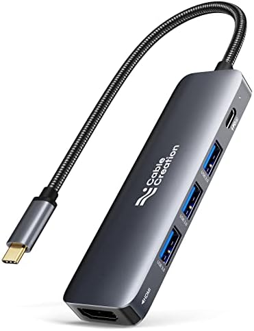 Създаване на USB кабел C до кит кабели, Дисплей с възел USB C 5 в 1 с HDMI, USB 3.0, захранването