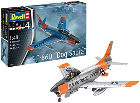 Набор от модели на Revell 03832 F-86D Dog Sabre в мащаб 1:48