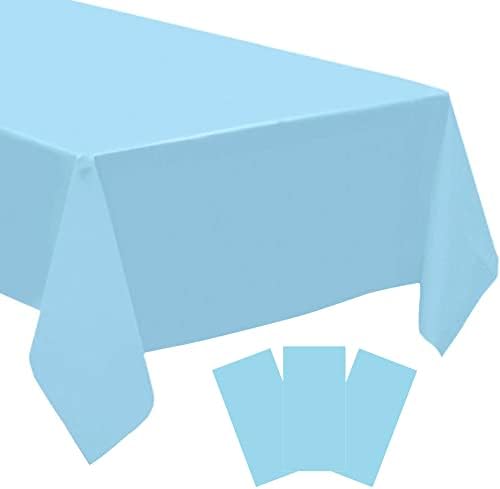 RCFFDL Синя Еднократна употреба Покривка 3 на Опаковката 54 x 108 за Еднократна употреба Покривки за Правоъгълни маси