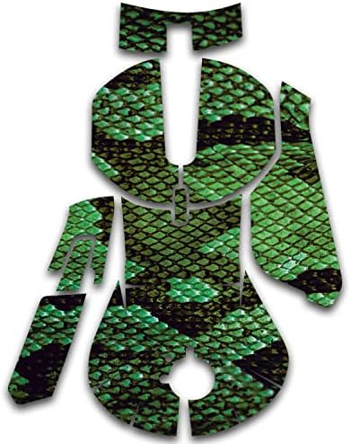 Корица MightySkins, съвместими с игри на мишката SteelSeries Съперник 5 - Green Serpent | Защитно, здрава и уникална