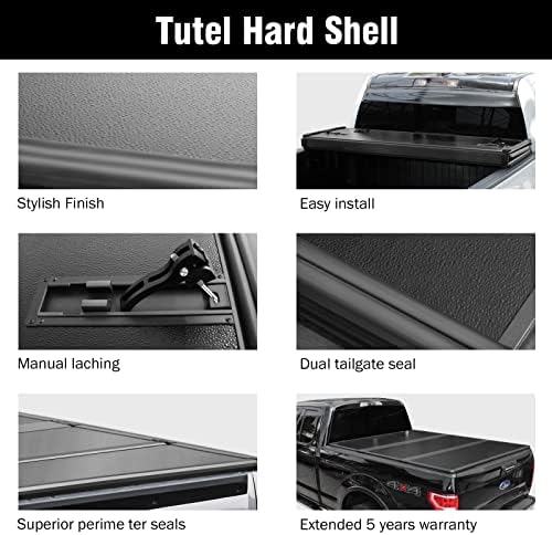 Калъф Tutel Hard Shell за сгъване на каросерията на камион Tonneau Cover|Подходящ за -2023 Toyota Tacoma с