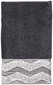 Спално бельо Avanti - Кърпа за ръце от Мека впитывающего памук (колекция Chevron Galaxy, черен)