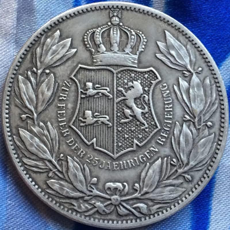 Немски Медни Монети със сребърно покритие Антични Монети Събиране на Монети ръчно изработени подлежащи на выдуванию