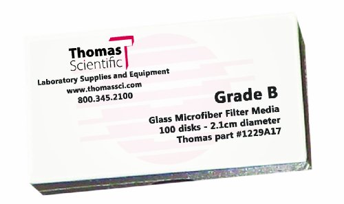 Филтър от микрофибър Thomas B1250 от borosilicate стъкло, 1 микрон, Средно-бърз разход, клас B, диаметър 12,5 см (опаковка