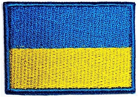 Kleenplus 1,2X1,7 инча. Ленти с флага на Украйна Нашивка с флага на страната за костюми направи си сам, емблемата