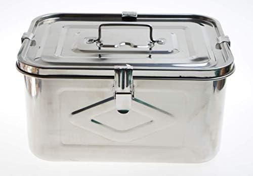 Правоъгълен контейнер за съхранение на храна Кимчи от неръждаема стомана (271 унция)