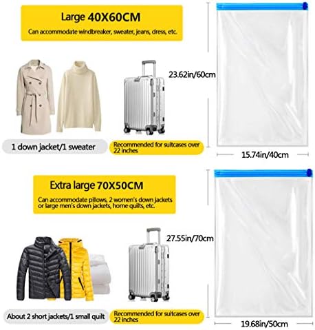 Пътни чанти Ranvi 10 за съхранение на дрехи-Компресия чанти за пътуване-Без вакуумни торби и помпи -Пестят място