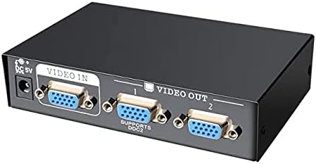 Конектори VGA сплитер 1 4 Изход Превключвател С 4 Порта VGA Box Адаптер SVGA HD Усилвател на Видео сигнал Booster Дърва