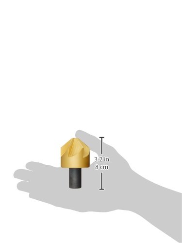 Зенковка от бързорежеща стомана KEO 55074 с едностранно торцом, Tin покритие, 6 Канали, Ъгъл на заострения