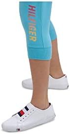 Спортни дамски Панталони капри с лого Tommy Hilfiger в клетката