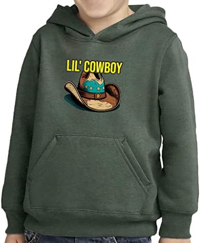 Hoody с качулка Lil' Cowboy за деца - Hoody с качулка Отвътре Texas Sponge - Скъпа Hoody с качулка за деца