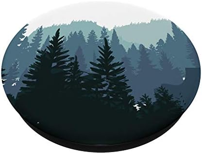 Планински бор сцена Тюркоаз горски модел за жени, мъже PopSockets С Възможност за смяна на PopGrip
