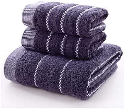 DOUBA Быстросохнущий Комплект Памучни кърпи от 3 части, 1 кърпи за баня, 2 Кърпи за Ръце за Жени, Възрастни, Однотонное