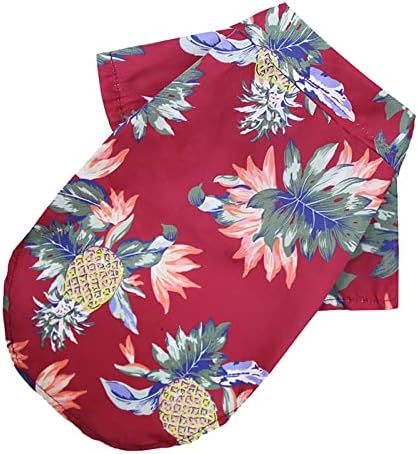 Кариран Пуловер за кучета, Летни Тениски за домашни любимци, Хавайска риза за кучета с Флорални Принтом, Тениски за домашни