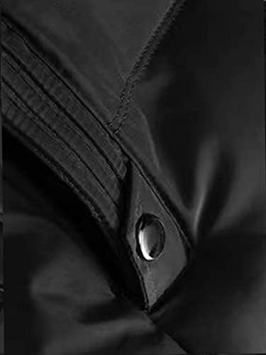 Якета NINQ за мъже - Мъжката Пуховое палто с качулка на една плюшена подплата с наклонени джобове (Цвят: черен Размер: XX-Large)