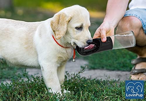 Купа за вода LovinPup за кучета, Преносими Диспенсер за бутилки с вода и Запечатани Бутилка за вода за домашни
