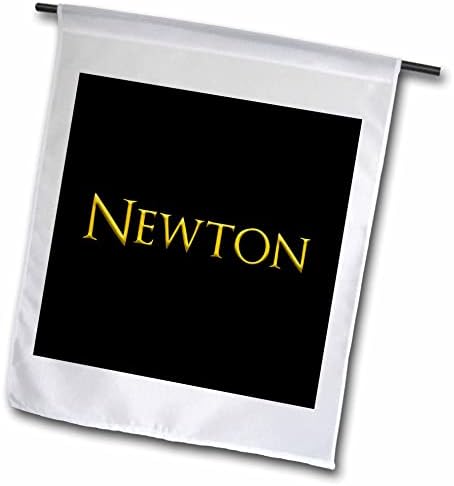 3дРоуз Нютон често срещано име за новородени момчета в Америка. Жълто на черно амулет - Знамена (fl-364287-2)