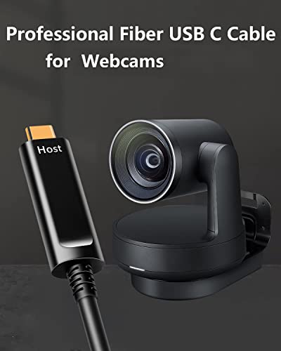 DWLCWY Оптичен кабел USB C-C USB Високоскоростен Оптичен кабел за пренос на данни до 10 Gb/с за Уеб камери, виртуална реалност
