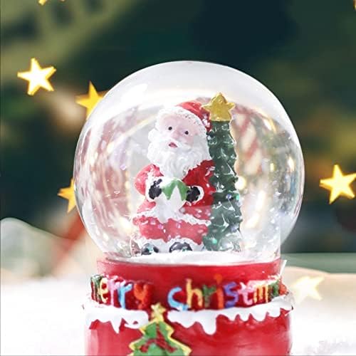 BZGKNUL Дядо Коледа Снежна Топка Водна Топка Занаяти Декоративни Светещи Коледни Мини Снежен Купол Магазин новогодишни