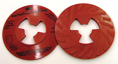 Предна панел Cubitron II 3M Disc Pad Оребрена 81732L, 5 инча Особено твърд Червен цвят