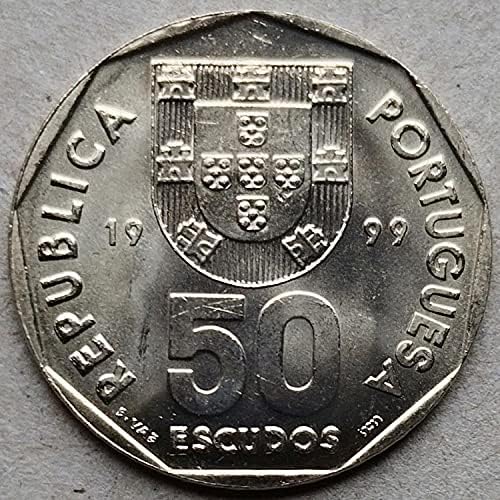 Събиране на монети Възпоменателна Монета Португалската Монета с по-Голям Диаметър Възпоменателна монета 0514