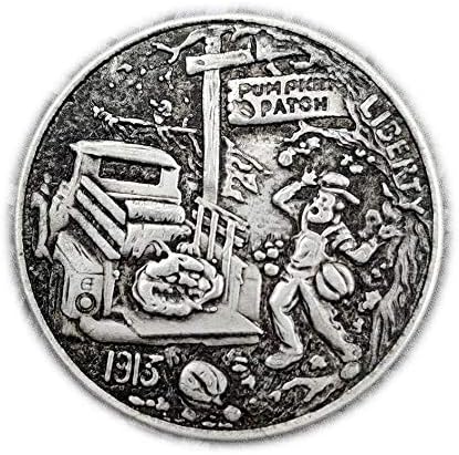 Възпоменателна Монета с Релефни 1938 Creative American 骷髅 Coin Micro Collection 199Coin Collection 1938