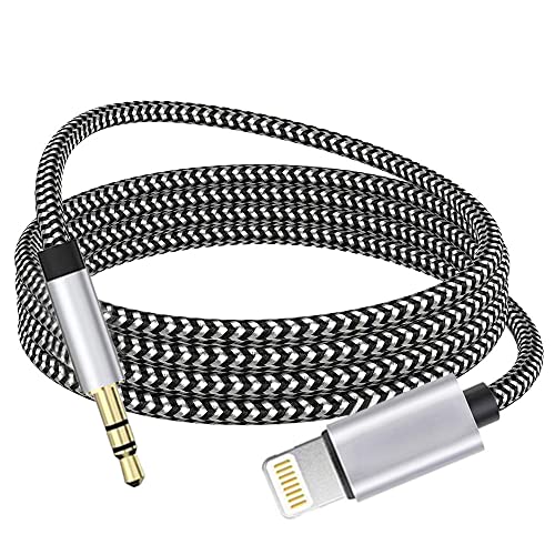Аудио кабел Wahbite Светкавица 3,5 мм, съвместим с iPhone 13/12/11 /XR /XS/X/8/7/6 Plus / SE 2, iPad