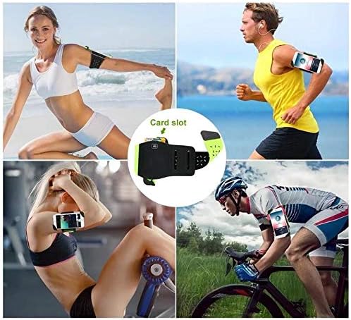 Кобур за Samsung Galaxy M32 (Кобур от BoxWave) - Гъвкава спортна превръзка, Регулируема превръзка за тренировки и тичане