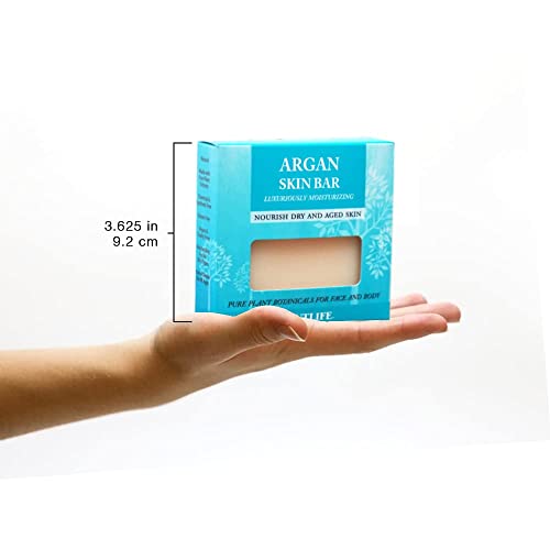 Сапун Plantlife Арган в 6 опаковки - Овлажняващ и успокояващ сапун за Вашата кожа, Изработено е ръчно с използването на
