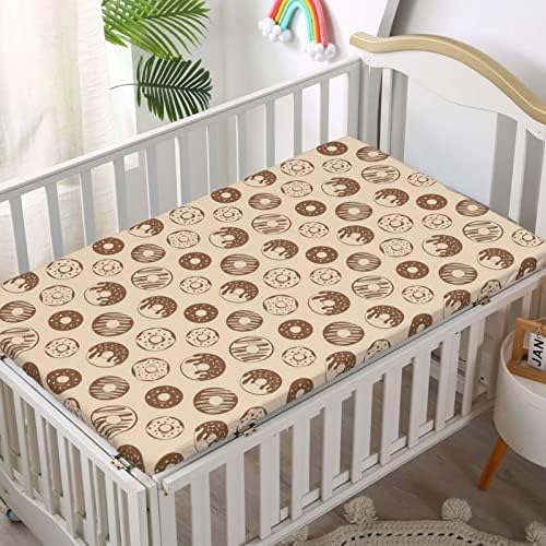 Кухненски кърпи за бебешко креватче, Портативни мини-чаршафи за легла от ултра Мек материал - Отлични за стая на момче или момиче, или на детето, 24 x 38, Бледо-карамел и