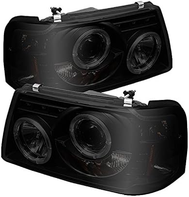 Фарове за проектор Spyder 5010490 Ford Ranger 01-11 1 бр. - Led Halo - LED (сменяеми светодиоди) - Черно - Висок H1 (включени