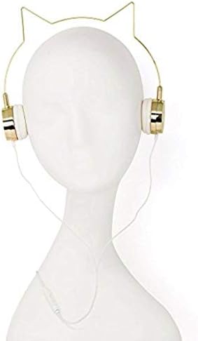 Луксозни АКСЕСОАРИ Gold Cat Ears Edition Безжични Слушалки Модни Слушалки с Микрофон