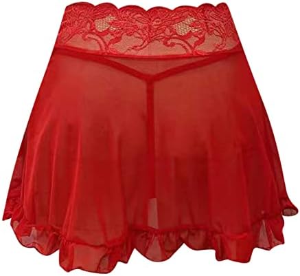 Дамски панталон за бельо, секси прозрачна мрежа плиссированная мини-пола, училищни дрехи за момичета, приталенное къса рокля