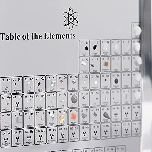 Периодичната таблица с Реални елементи Вътре, Акрилни Дисплея на Периодичната таблица с Елементи на Обучение Инструмент Ученик Учител Подарък Занаят Украса