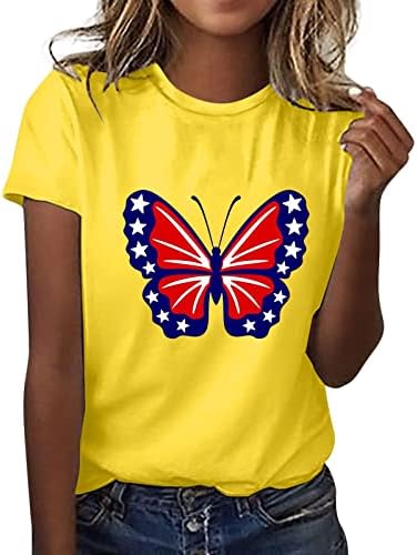 Женска футболна тениска, тениска в чест на Деня на независимостта, дамски тениски с графичен дизайн, дамски ризи