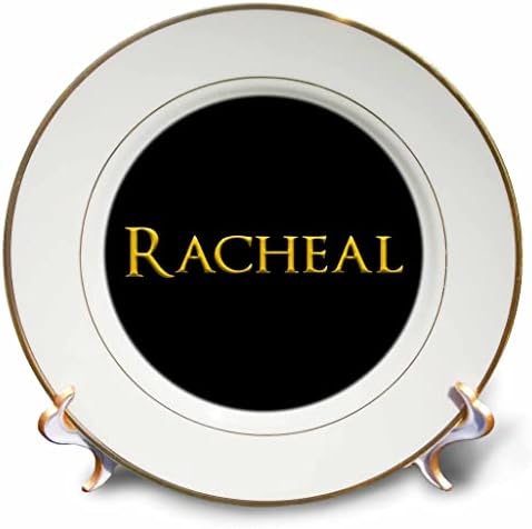 3дРоза Рейчъл е популярно име за момиче в САЩ. Жълти на черни плочи - амулети (cp-376090-1)