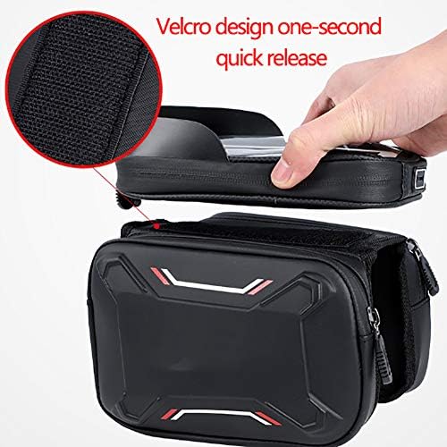 SYKSOL GUANGMING - Велосипедна чанта Водоустойчива Чанта за предната част на рамката на Велосипед телефон Чанта