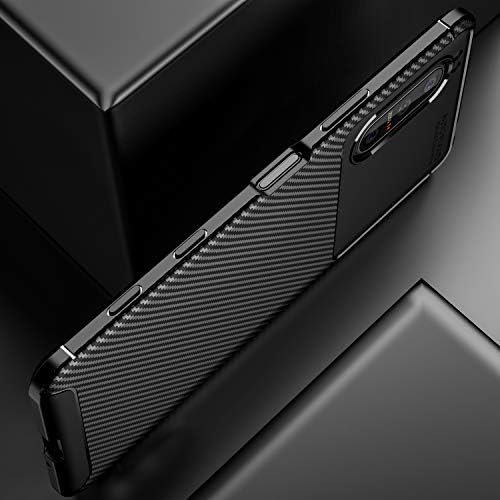 Калъф Sony Xperia 5 II, Калъф с текстура от въглеродни влакна Cruzerlite със защита от надраскване, Амортизирующий калъф за Sony Xperia 5 II (2020 г.) (Carbon Blue)