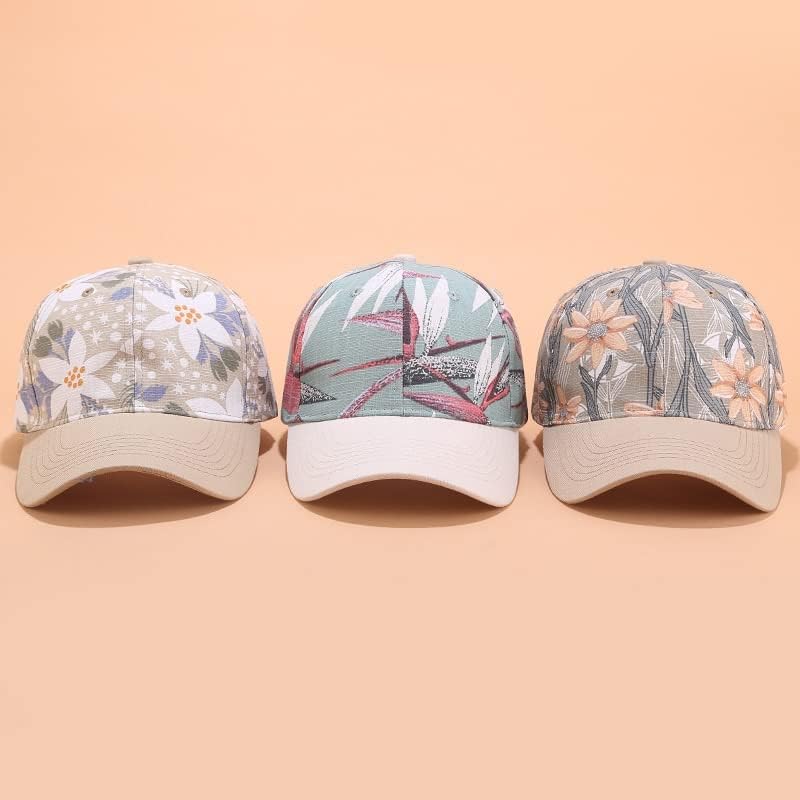 Нова бейзболна шапка, дамски слънчеви шапка с бродерия на цветя, сезона: Пролет-Лято, Шапки с регулируема