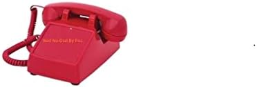 Кабелен Червен телефон, без набиране - само за входящи повиквания - Настолен телефон в Оригинален стил