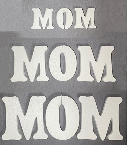 Полистирен букви за обозначение на МАМА за Деня на майката и благодарност на майките (5 инча)
