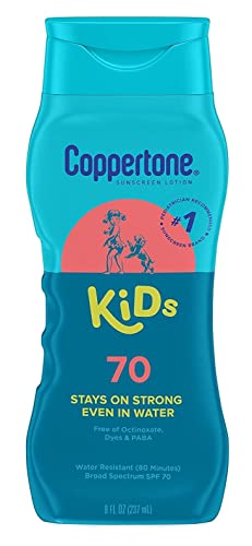 Детски лосион Coppertone Spf 70 8 унции (237 мл) (Опаковка от 3 броя)