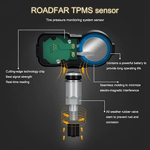 ROADFAR 315 Mhz Програмируема Система за Контрол на налягането в ГУМИТЕ Сензор Сензор е Подходящ За Lexus За Scion За Toyota