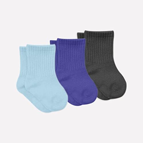 чорапи до Глезена bistyle Baby Grip, 3 Чифта |Чорапи За Новородени Деца, Противоаллергенный Памук | Чорапи До Глезена За Момчета и Момичета