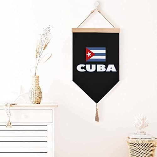 Nudquio Кубински Флаг Хлопчатобумажный Бельо Флаг Висящ Стенен Знак рисуване на Картина за вашия дом Офис Декорация на Верандата