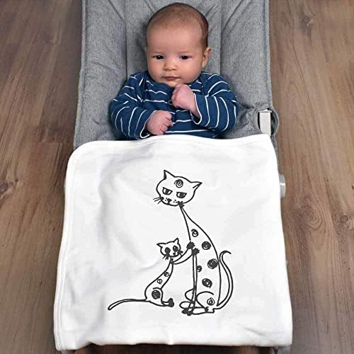 Детско Памучно одеало /Шал Azeeda 'Cat & Kitten' (BY00026763)